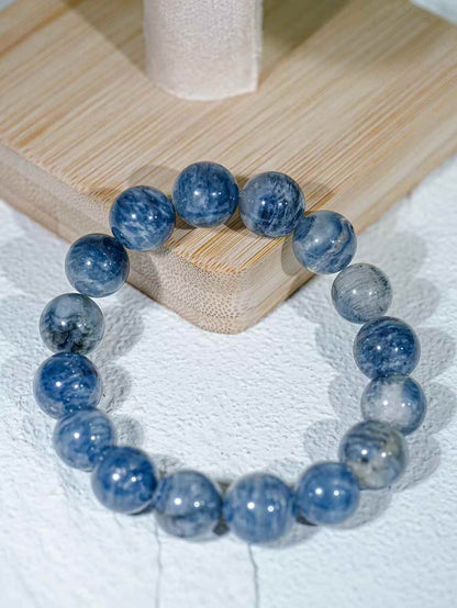 Blue rabbit hair melaleuca bracelet size 12.5mm