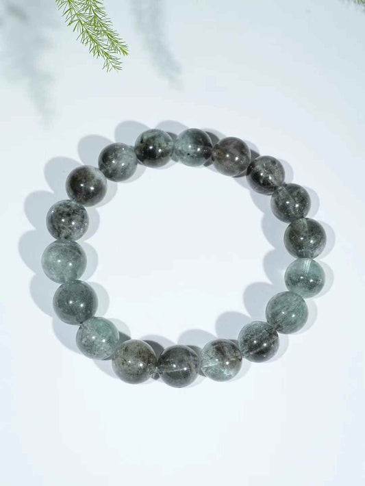 Aquamarine Black Flash Bracelet 10.7mm