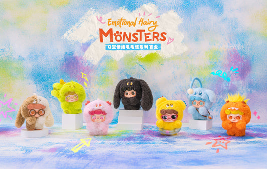 Q Bao's mood is so creepy and fluffy（Q宝情绪毛毛怪毛绒）A complete set
